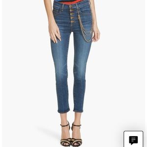 NWT Veronica beard debbie Jean with chain size 24